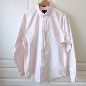 Abercrombie & Fitch Men's Tall Pink Stripe Flannel Button Down Shirt Size XLT